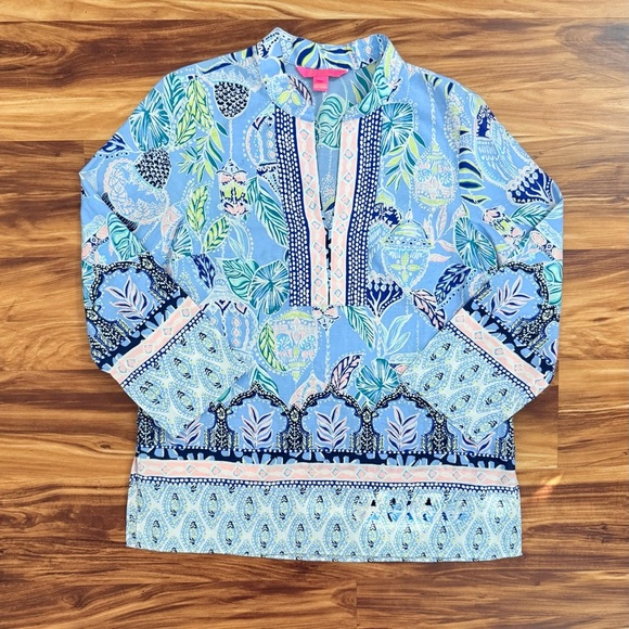 Lilly Pulitzer Lanterns Tunic Top - Picture 1 of 6